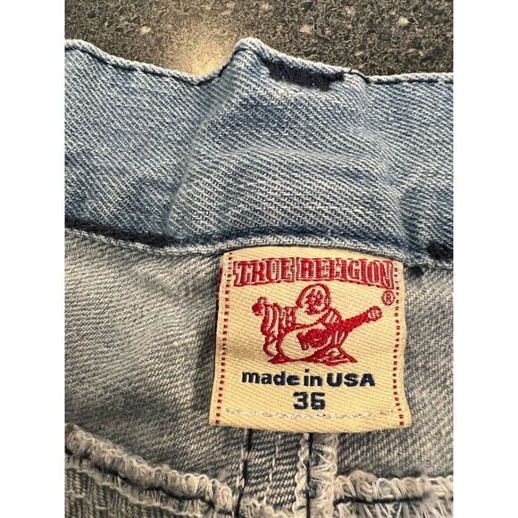 TRUE RELIGION BILLY SUPERT ROW 36 SEAT 33  VINTAGE Made in USA - Picture 14 of 14